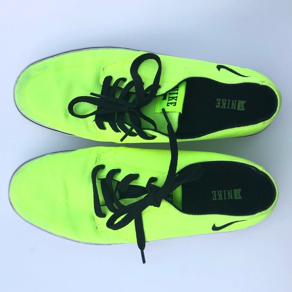 neon lime green sneakers
